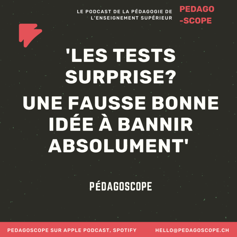 Les tests surprise une fausse bonne idée Pédagoscope